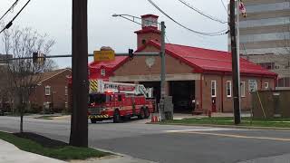 MCFRS Tower 723 & Engine 723 Responding