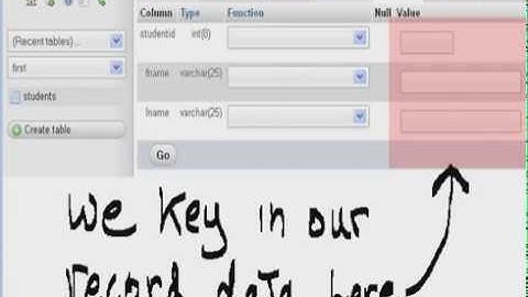 Python:  Xampp database, table, record creation