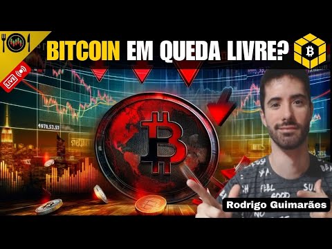 CALMA!!! BITCOIN em QUEDA AGORA mas PREÇO deve FORMAR FUNDO em breve e VOLTAR a SUBIR, altcoins CAEM