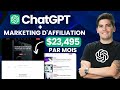 Crez un site web rentable daffiliation marketing avec chatgpt et wordpress srieusement