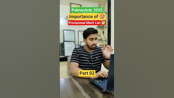 Importance of Provisional Merit List 😱✅What is Merit List?#polytechnic#provisionalmeritlist#shorts