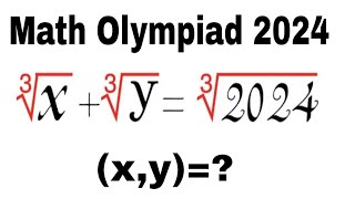 International Math Olympiad 2024 Latest | United States - Math Olympiad Question | Radical Cube Root