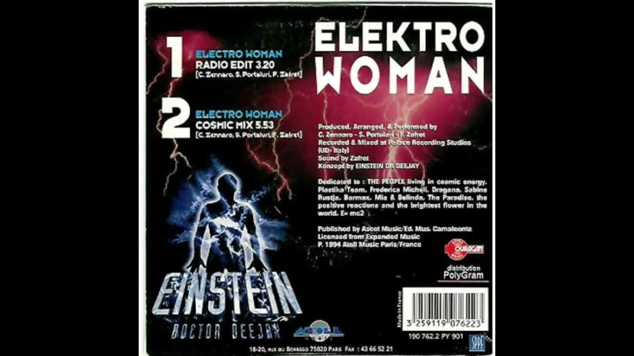 EINSTEIN DOCTOR - ELEKTRO WOMAN  (COSMIC MIX) 1994