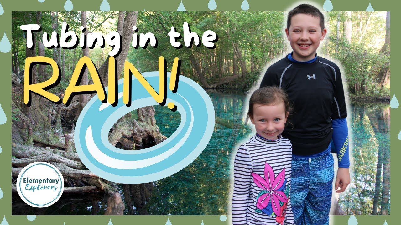 Tubing Down the River Caught in the Rain Ichetucknee Springs State