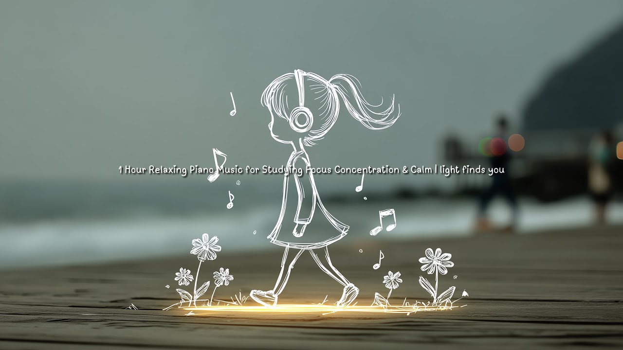 1 Hour Relaxing Piano Music for Studying Focus Concentration & Calm | light finds you