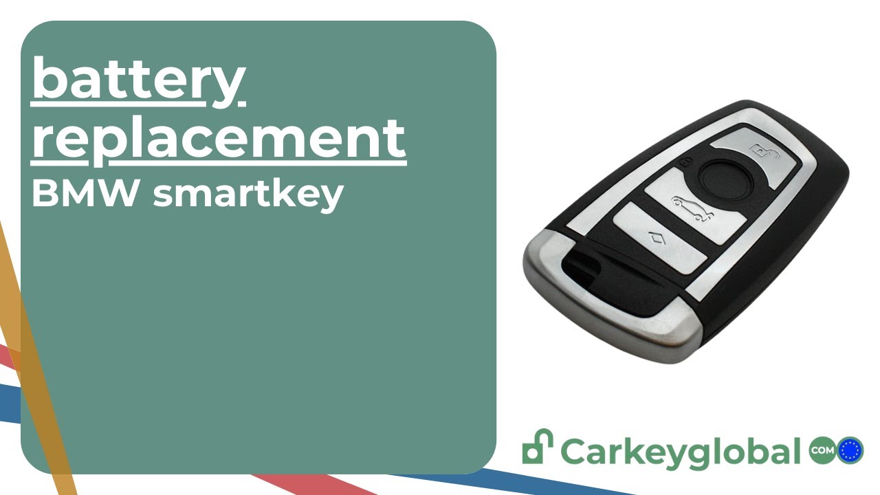 BMW 3-button or 4-button smartkey - Battery replacement