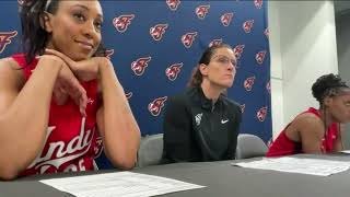 Kelsey Mitchell, Monique Billings, Stephanie White: Indiana Fever Postgame vs.Seattle Storm 07.28.26