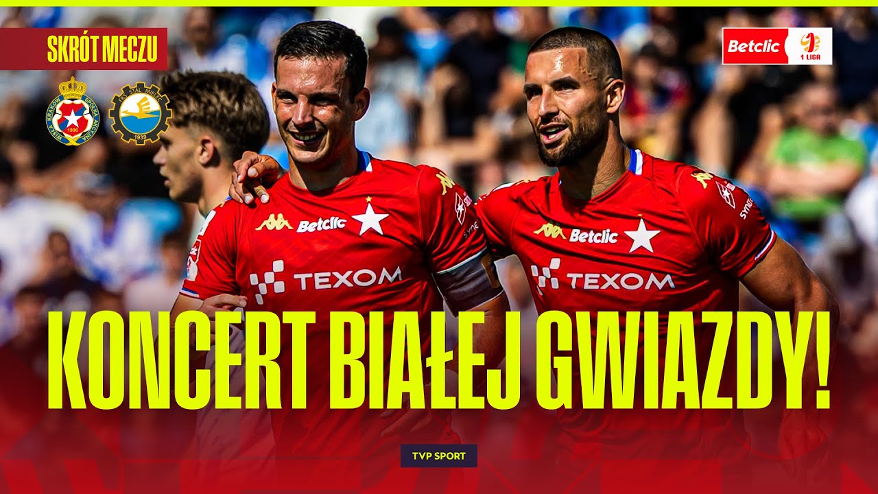SKRÓT: STAL MIELEC - WISŁA KRAKÓW. KAPITALNY MECZ BIAŁEJ GWIAZDY!