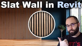 Wood Slat Wall in Revit Tutorial