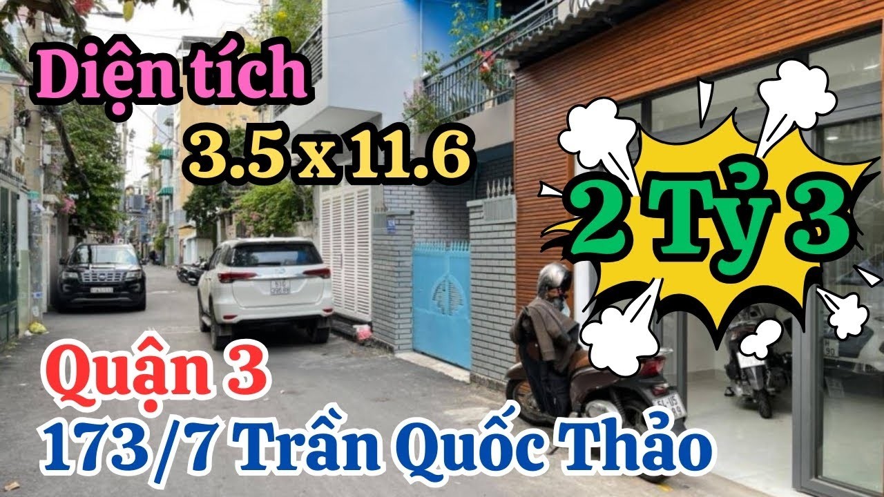 2 Tỷ 3 | Bán Nhà Đường Trần Quốc Thảo Quận 3 Sát Bên Cầu Lê Văn Sỹ | Vị Trí Đẹp Ngay Trung Tâm TP