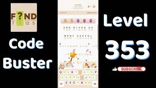 Code Busters Level 353 Walkthrough 🧩 | All Puzzle Solutions| Solutionguruji