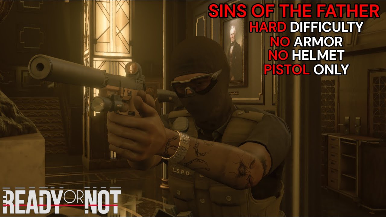 Sins of the Father - Hard Difficulty Pistol Only - no Damage Taken - no Armor no Helmet - True Solo