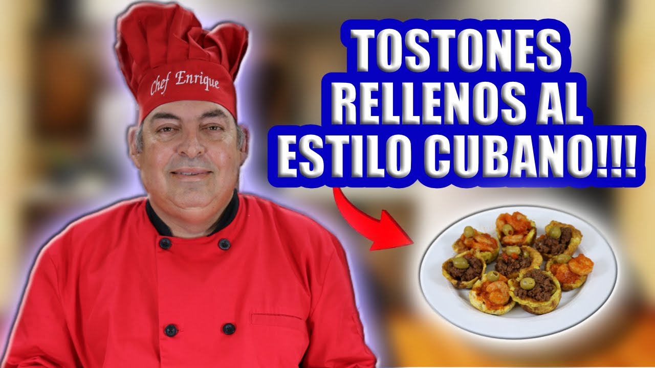 TOSTONES RELLENOS DE CAMARONES Y PICADILLO AL ESTILO CUBANO!!!