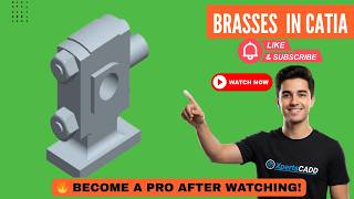 Brasses of Cross Head Assembly in CATIA | CATIA Part Design Tutorial #CATIA #CrossHeadAssembly