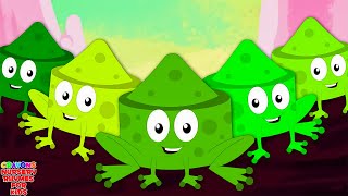 Five Little Speckled Frogs Nursery Rhyme for Kids by Crayons