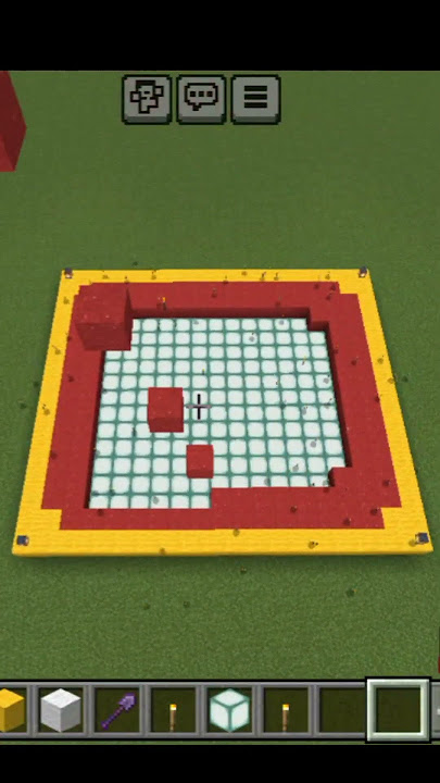 YouTube Logo Using Concrete Powder🔥 | Minecraft