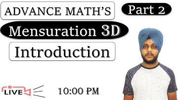 CDS 2023 1 Maths || Mensuration 3d || Class 02 || #cds #cdsmaths #cdsmensuration