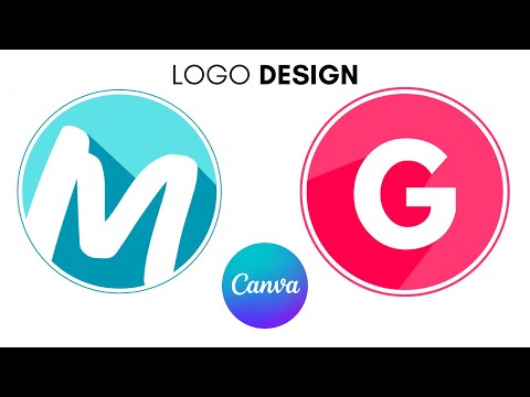 Flat Letter Logo Design Tutorial in Canva