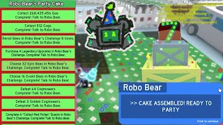 Robo Bears Party Cake is Done! - Bee Swarm Simulator