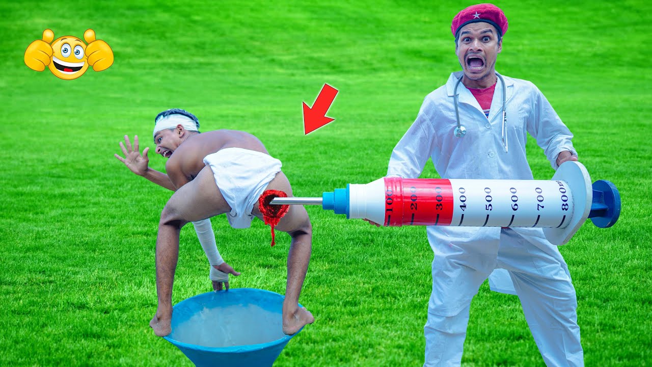 Funniest Fun Comedy Video 2025 Amazing Injection Wala Latest Trending Comedy Video 2025Doctor Ep-628