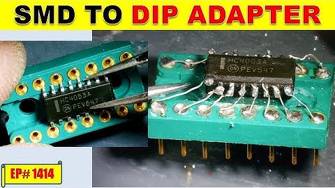 {1414} How to Make SMD to DIP Adapter | DIY IC Converter || Convert SMD IC to Through-Hole Easily