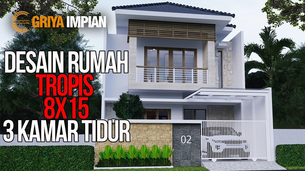 Desain Rumah 2 Lantai Ukuran 8 X 15 M2 Desain Rumah Online