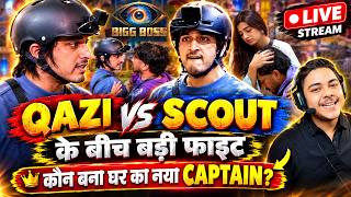 🔴 BIGG BOSS LIVE 😱 Scout और Qazi के बीच बड़ी FIGHT! घर का नया Captain कौन बना? 🔥 | Bigg Boss 20 Live