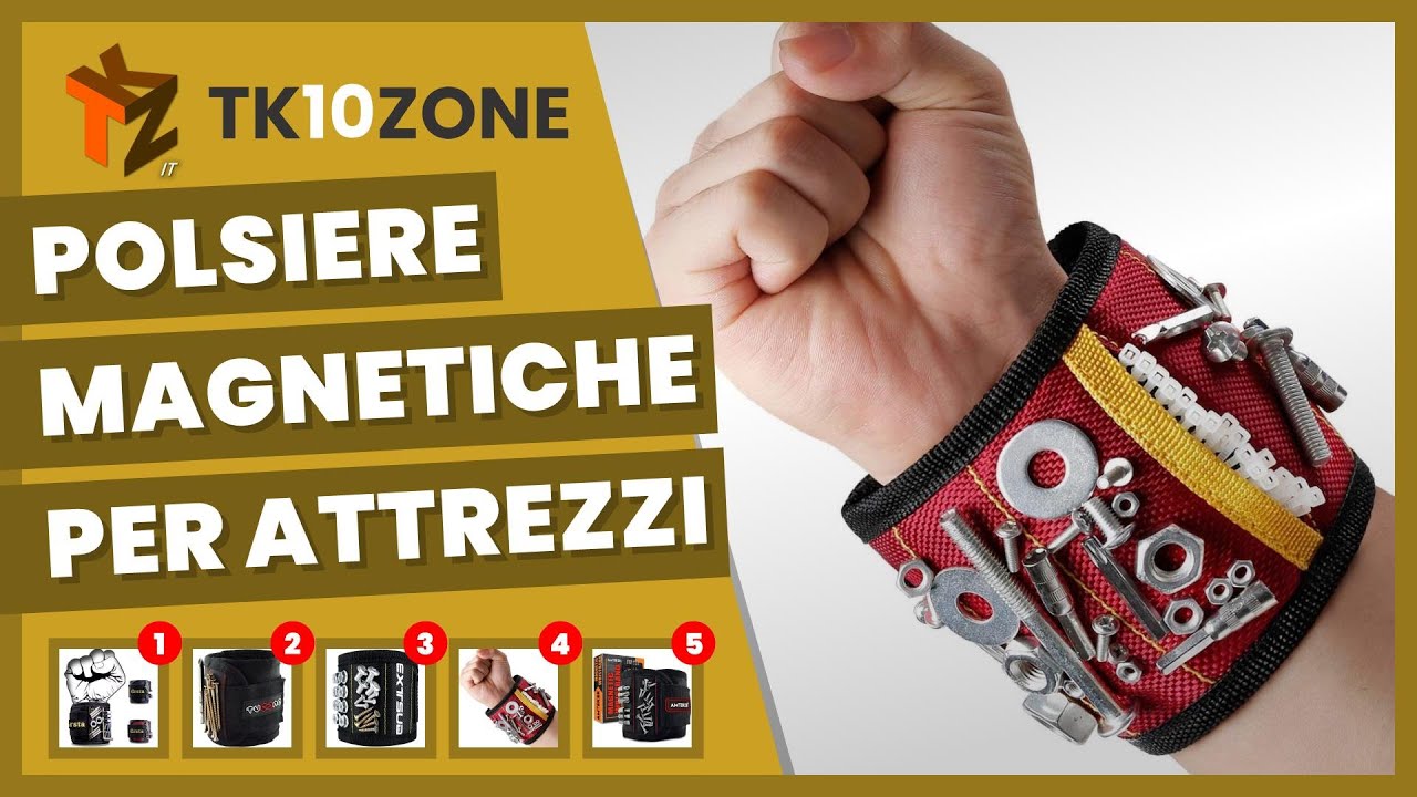 Le 5 migliori polsiere magnetiche per mantenere viti, chiodi, punte di trapano, forbici e altro