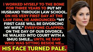 I paid for his law school—then he filed for divorce. in court, he saw who was beside me....