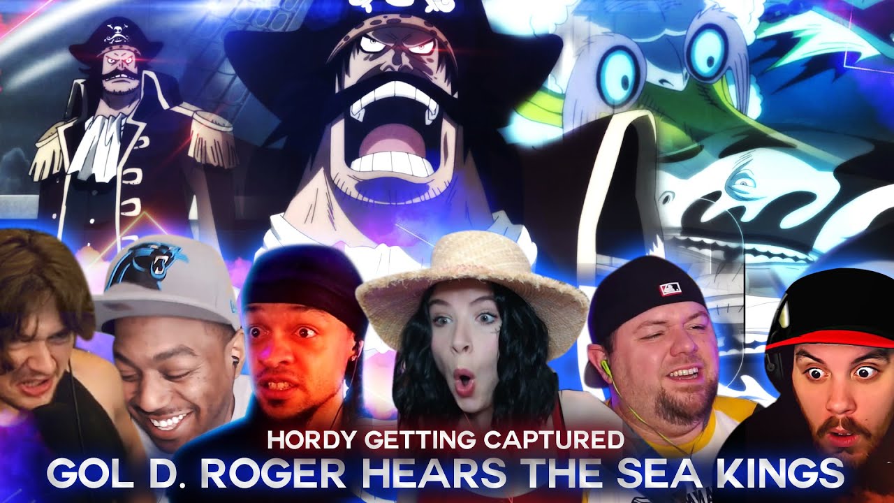 Pirate King Gol D. Roger Hears the Sea Kings ! Reaction Mashup