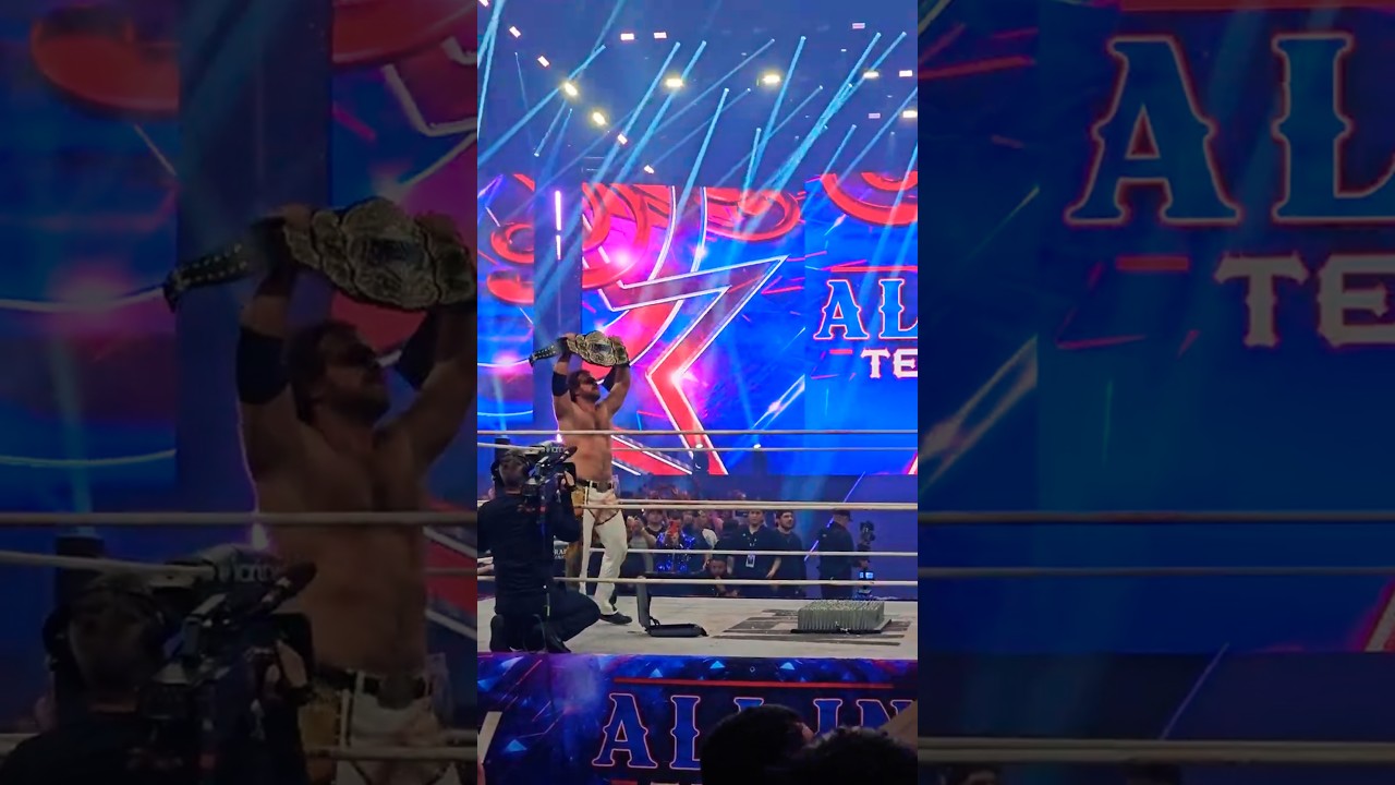 AEW All In Texas - Hangman Adam Page Opening Briefcase - YouTube