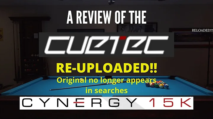 Review: Cuetec Cynergy 15K Carbon Fiber Shaft review!  Is it any good? -RELOADED!