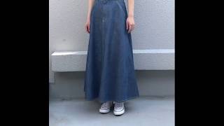 130980　切り替えデニムスカート