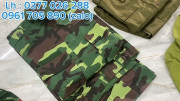 Quần áo rằn ri lao động k07-k17-k20,bộ k16 phòng không,giày vải dép dọ,thắt lưng da chuẩn quân nhu