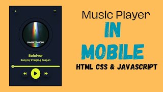 Build a Music Player with HTML, CSS, and JavaScript | Web Development Tutorial