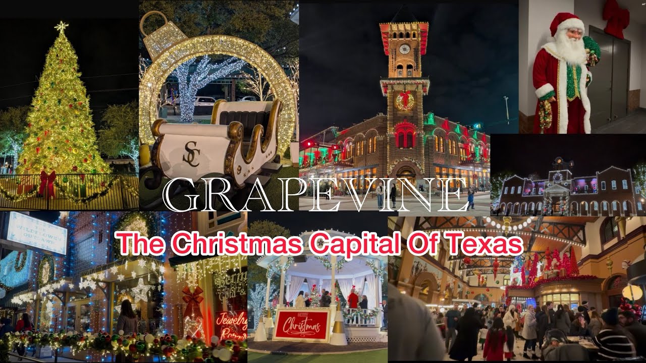 Christmas Capital of Texas | Grapevine | Main Street Christmas lights | Texas 