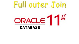 Oracle SQL |15| Full Outer Join| Marathi| #oracledatabasetutorial #datascience