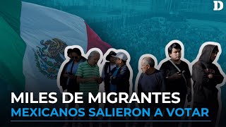 Largas filas en Consulados de EE. UU. mientras migrantes votan en elecciones de México | El Diario