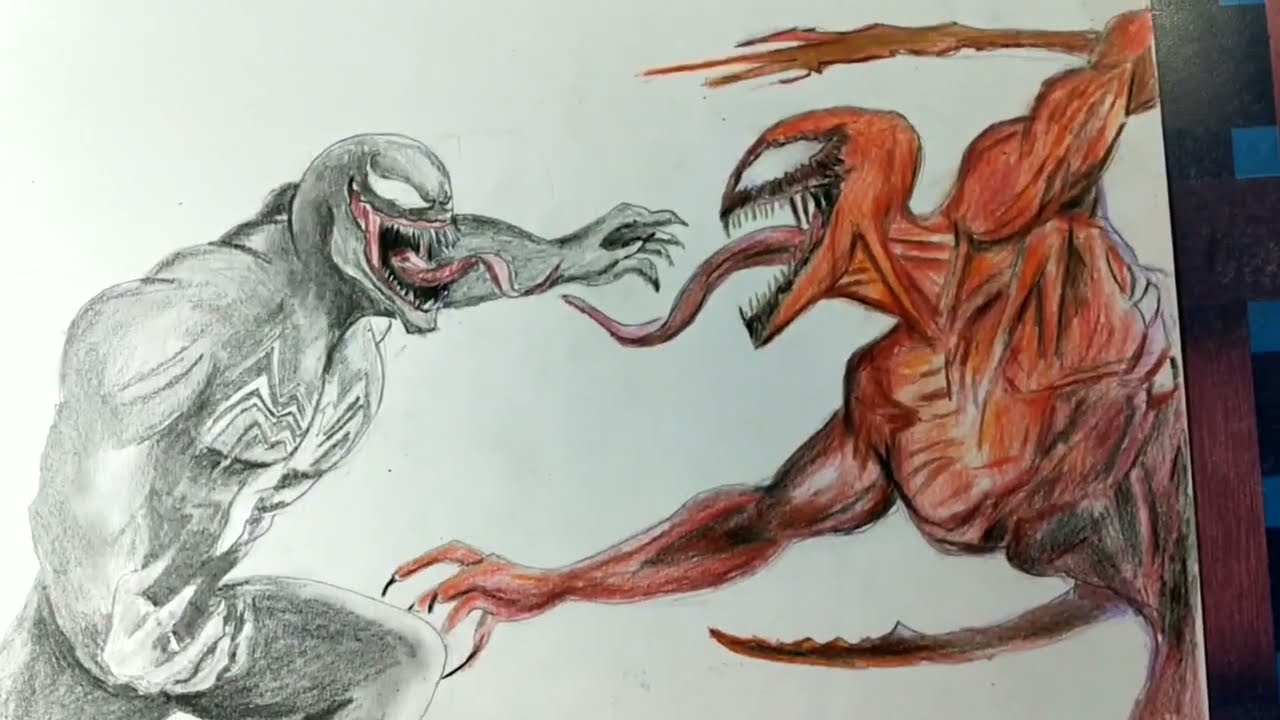 How to Draw 101  Learn to Draw Venom vs Carnage Free Drawing