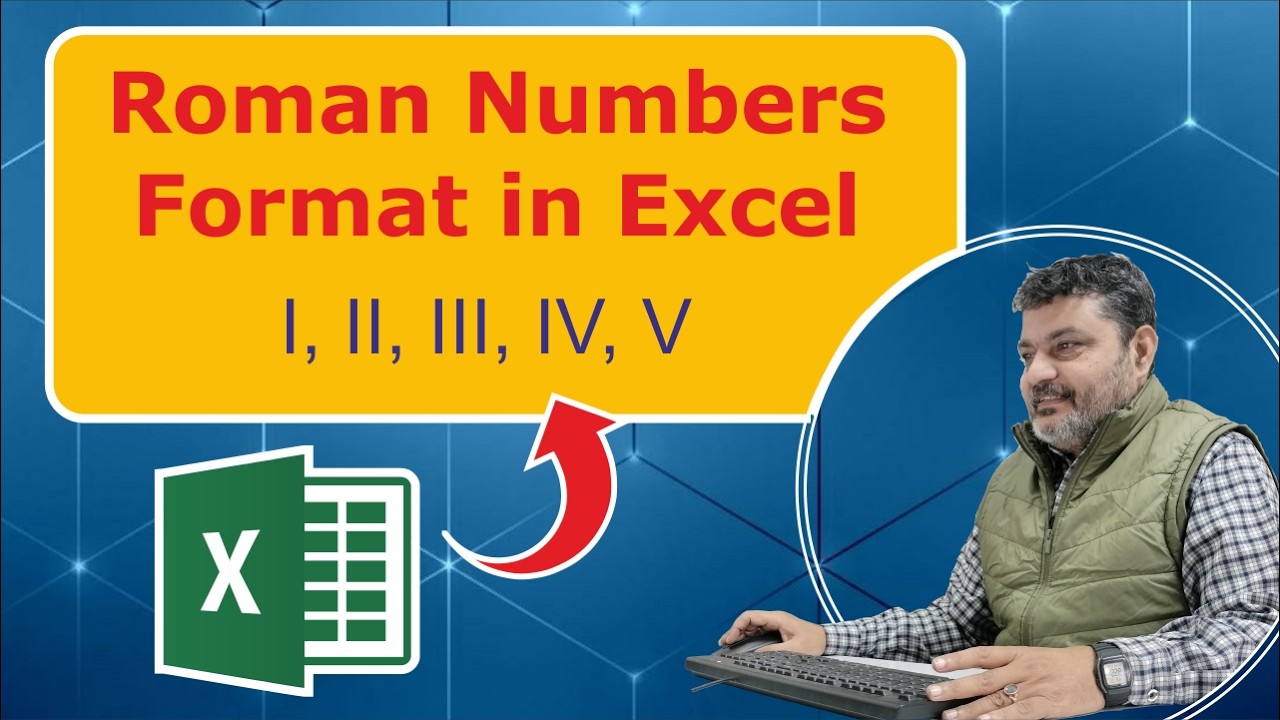 How to Type Roman numbers in MS Excel | Using sequence function | # ...