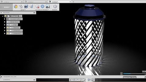 design 3d printed lampshade - fusion 360 tutorial