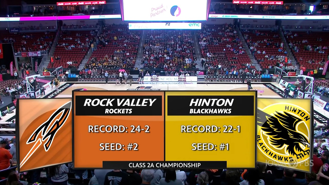 Class 2A — Rock Valley Rockets vs. Hinton Blackhawks
