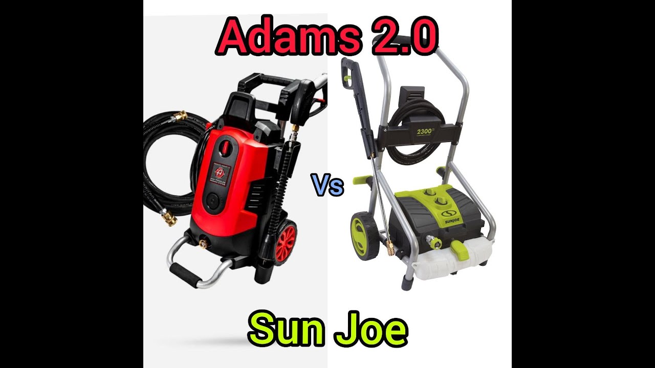 Adams pressure washer 2.0 compared to my Sun Joe YouTube