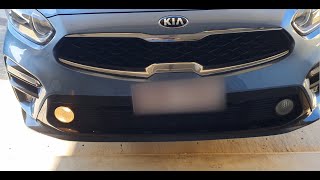 2019 Kia Cerato front driving light bulb / fog lamp replacement
