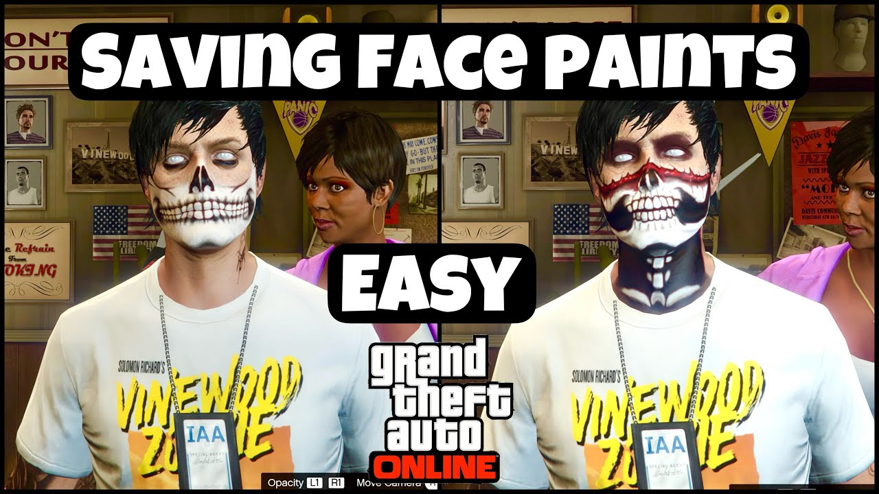 How To Save The Halloween Face Paints In GTA Online 2023 YouTube