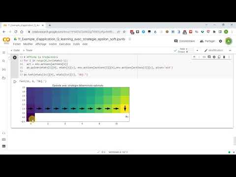 Apprentissage par renforcement avec Python - Partie 1 - Exemple Q-learning, stratégie epsilon-soft