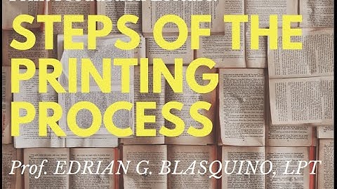 Printing Process - Print Production l Lecture 3