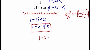 Pre-Calculus 5.1: Using Fundamental Identities part 2