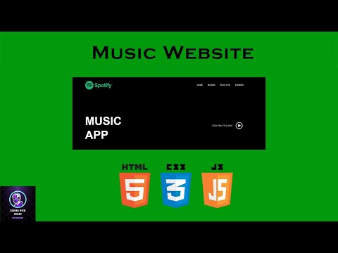 How to make a Music Website with HTML, CSS, JS (2022) | JavaScript Tutorial