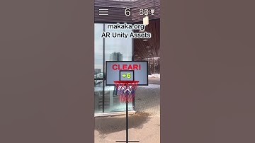 #AR #Basketball 🏀 #3 — #Unity Asset — Clear Shot — ARKit, ARCore: AR Foundation